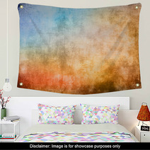 Grunge Color Texture, Blue And Brown Color Wall Art 40869753