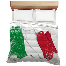 Grunge Flag Of Italy Bedding 42943730