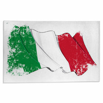 Grunge Flag Of Italy Rugs 42943730