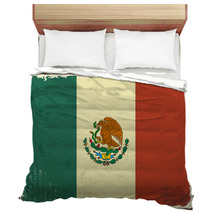 Grunge Flag Of Mexico Distressed Bedding 67776407