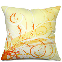 Grunge Flower Background Pillows 5161877