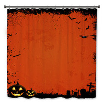 Grunge Halloween Background Bath Decor 56163875