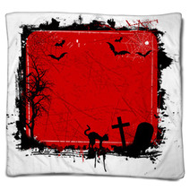 Grunge Halloween Blankets 25726915