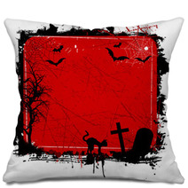 Grunge Halloween Pillows 25726915