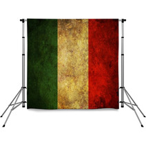 Grunge Italy Flag Backdrops 49144765