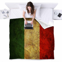 Grunge Italy Flag Blankets 49144765