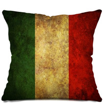Grunge Italy Flag Pillows 49144765