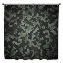 Grunge Military Camouflage Background Bath Decor 57787491