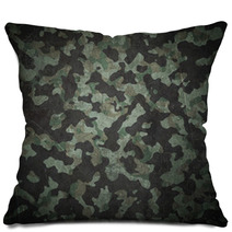 Grunge Military Camouflage Background Pillows 57787491