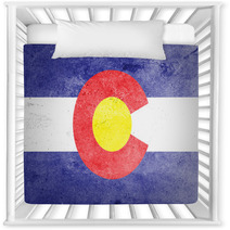Grunge Of Colorado Flag Nursery Decor 98080837
