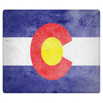 Grunge Of Colorado Flag Rugs 98080837