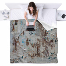Grunge Ripped Poster Background Blankets 83827829