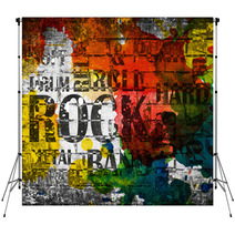 Grunge Rock Music Poster Backdrops 65687032