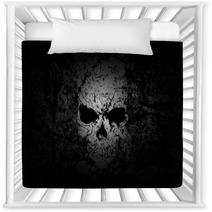 Grunge Skull Dark Background Nursery Decor 32578962