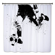 Grunge Soccer Is Going To Shoot Bath Decor 44534569