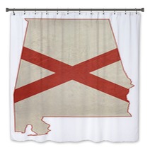 Grunge State Of Illinois Flag Map Bath Decor 60853183