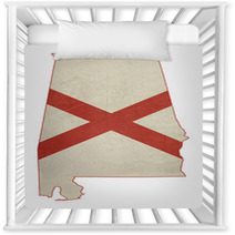Grunge State Of Illinois Flag Map Nursery Decor 60853183
