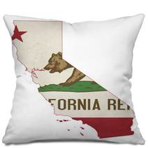 Grunge State Of Illinois Flag Map Pillows 60853261