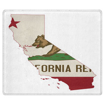 Grunge State Of Illinois Flag Map Rugs 60853261