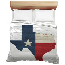 Grunge State Of Texas Flag Map Bedding 61426742