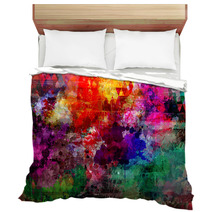 Grunge Style Abstract Watercolor Background Bedding 58975002