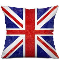 Grunge Union Jack Background Pillows 62585836
