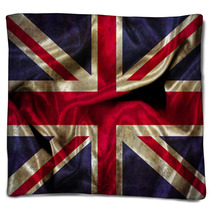 Grunge Union Jack Flag Blankets 63718519