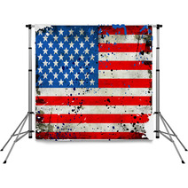 Grunge USA Flag Backdrops 42894818