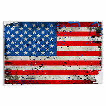 Grunge USA Flag Rugs 42894818