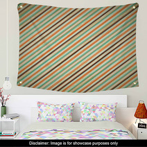 Grunge Vintage Retro Background With Stripes Wall Art 50271649