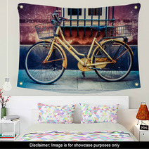 Grungy Retro Bike Wall Art 64181529