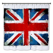 Grungy UK Flag Bath Decor 49300690