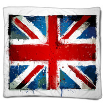 Grungy UK Flag Blankets 49300690