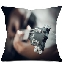 Guitar In The Hands Of The Young Man Pillows 65724527