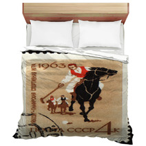 Guybozi - Horse Folk Game In Pamir On Post Stamp Bedding 32527460