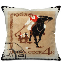 Guybozi - Horse Folk Game In Pamir On Post Stamp Pillows 32527460