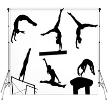 Gymastic Silhouettes Backdrops 89015603