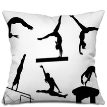 Gymastic Silhouettes Pillows 89015603