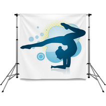 Gymnastic Figure Backdrops 43719836