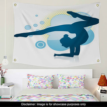 Gymnastic Figure Wall Art 43719836