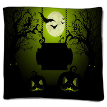 Halloween Background Blankets 91976135
