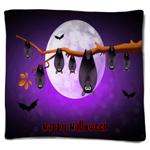 Halloween Bats Blankets 91834470