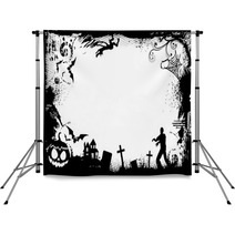 Halloween Border Frame Backdrops 17316393