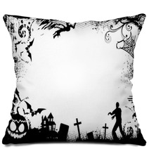 Halloween Border Frame Pillows 17316393