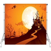 Halloween Castle Backdrops 56344541