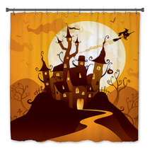 Halloween Castle Bath Decor 55595555