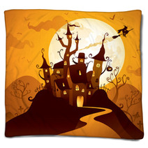 Halloween Castle Blankets 55595555