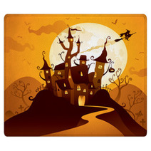 Halloween Castle Rugs 55595555