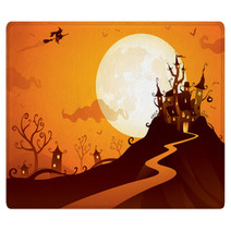 Halloween Castle Rugs 56344541