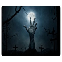 Halloween Dead Hand Coming Out From The Soil Rugs 63304760